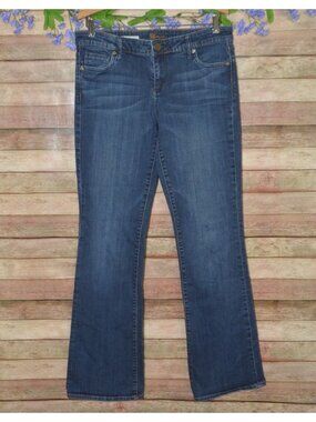 Kut from the Kloth Farrah Baby Bootcut Jeans Women’s Size 8 Blue Stretch Denim